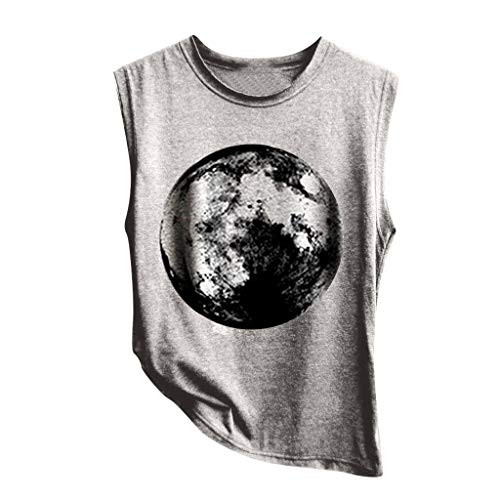 Tank Tops for Women, Womens Summer Sling O Neck Strap Sunflower Print Down Front Casual Loose Tops Sleeveless Blouses