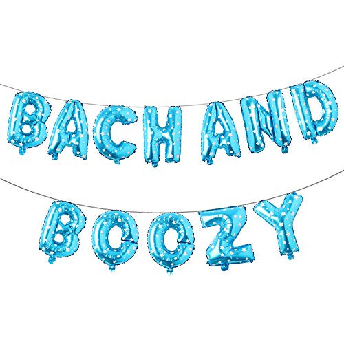 16 inch Bach and Boujee Bach and Boozy Balloons Banner Sign Bachelorette Party Decor Bach Party Decorations Decor Bach Balloons (Boozy Blue Star)