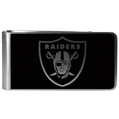 NFL Siskiyou Sports Mens Las Vegas Raiders Black and Steel Money Clip One Size Black NFL Siskiyou Sports Mens Las Vegas Raiders Black and Steel Money Clip One Size Black