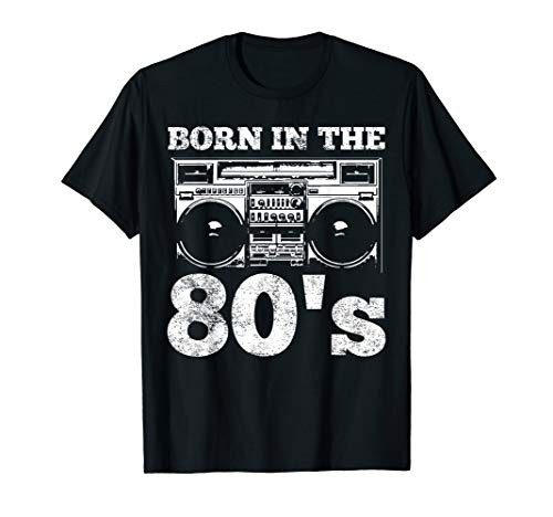 1980 80's Music Birthday Cassette Tape T-Shirt