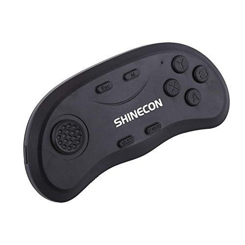 Zopsc Gamepad Remote Controller, VR Wireless Bluetooth Game Mini Remote Controller for iOS Android PC, Bluetooth Control Self-Timer and Music Playback, 20-40h Continuous Game Time