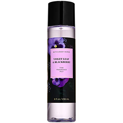 Bath and Body Works VIOLET LEAF  and  BLACKBERRY Fine Fragrance Mist 8 Fluid Ounce, 2020 Limited Edition
