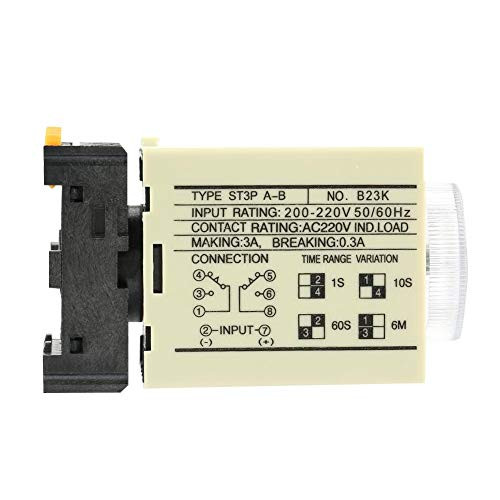 High Precision On Delay Timer, Adjustable Power On Timer Relay, for Automated Control Circuit Remote Control Communication Automatic Control