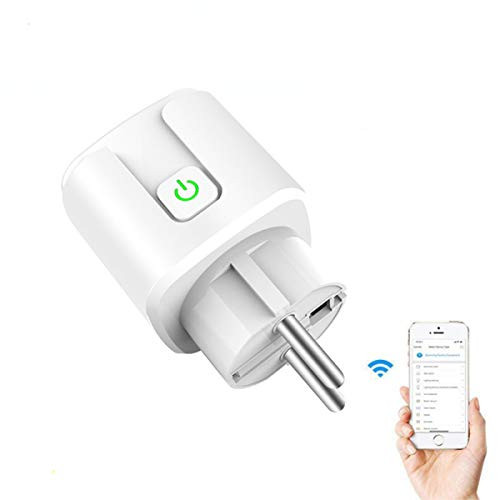 COLTD EU Plug WiFi Wireless Remote Control Socket Smart Timer Plug Voice Control EU Home Fireproof PC Smart Power Socket
