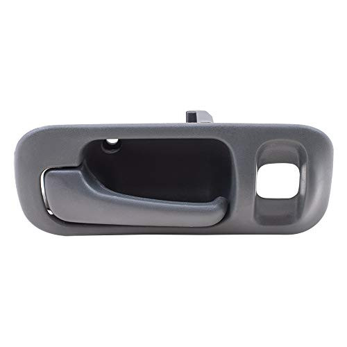Brock Replacement Drivers Rear Inside Inner Grey Door Handle Compatible with 92-95 Civic Sedan 72660SR4J02ZB