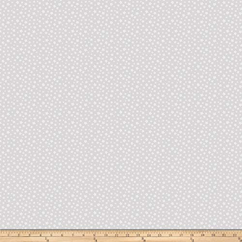 Northcott Ever After Mini Star Blender Light Gray Quilt Fabric
