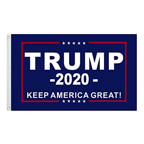 inteluck Donald Trump 2020 Flags Trump Flags - Keep America Great Flag - President Donald Trump 2020 Flag - Vivid Color and UV Fade Resistant 3x5 Feet with Grommets Double Stitched