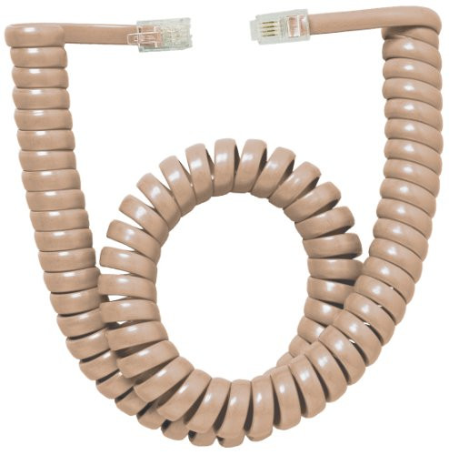 Handset Cord, 25-Foot Length, Beige, Full Modular