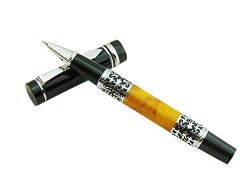 Lanxivi Bookworm 675 Celluloid Lower Net Rollerball Pen with Pen Pouch Vintage Style?