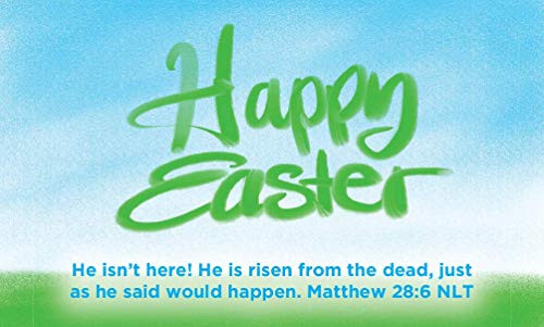 Easter, Pass Along Scripture Cards, Happy Easter, Matthew 28:6, Pack of 25