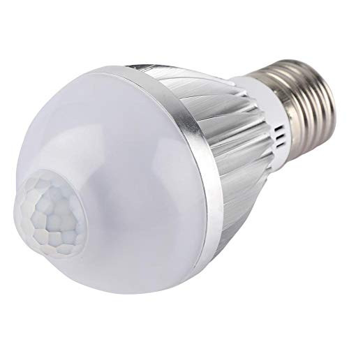 Motion Sensor Lamp, Delaman E27 5W LED Light Motion Sensor Bulb Lamp for Corridor Hotel Home Hallway 1PC(Warm White)