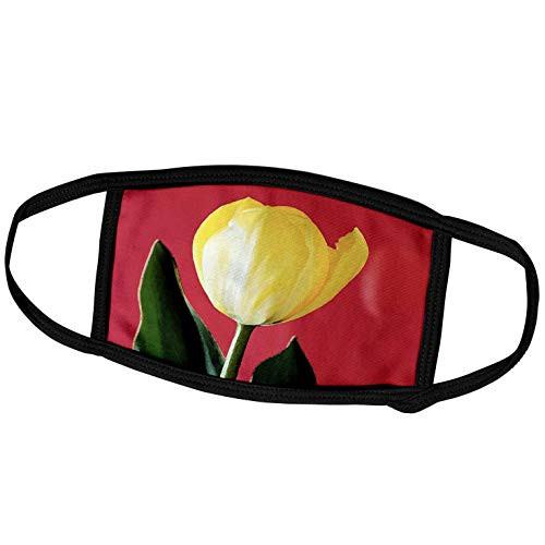3dRose Face Mask Small, Giant Painted Yellow Tulip