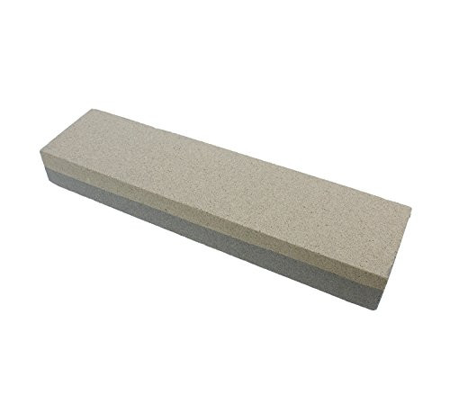 Knife Straight Edge Blade Manual Sharpener Tool  8 Inch Sharpening Stone, Dual Coarse/Fine Combination Grit