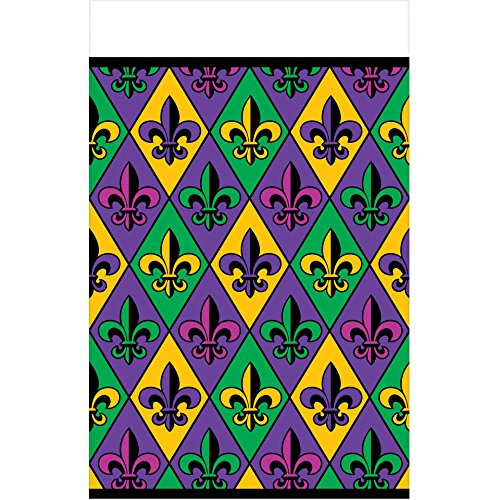 Amscan 571902 Fleur De Lis Tablecover Party Supplies 54" x 102" Multicolor