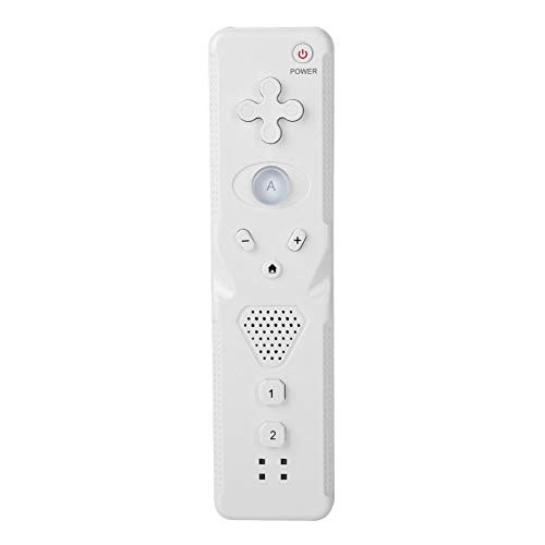 Remote Wireless Controller, Gesture Controller Gaming Handle Gamepad Analog Rocker Joystick, Built-in Accelerator, Remote Handle for WiiU/Wii(White)