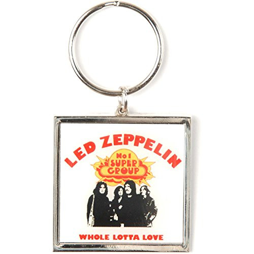 Led Zeppelin Whole Lotta Love Metal Key Chain Silver