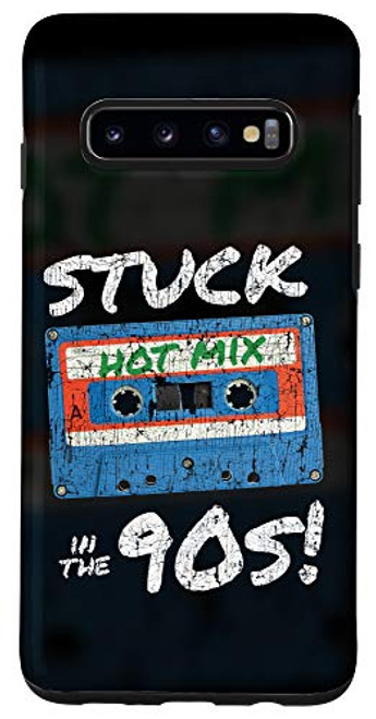 Galaxy S10 Stuck in the 90s, Retro Distressed DJ Nineties Cassette Tape Case