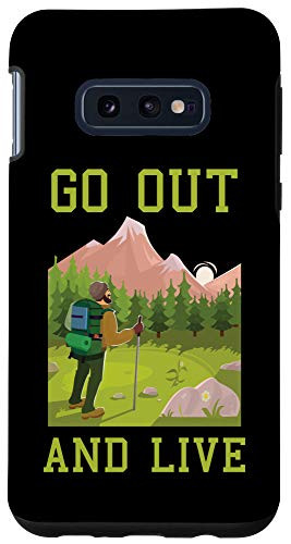 Galaxy S10e Hiking Shirt Get Out  and  Live Tees Mountain Backpack Men Women Case