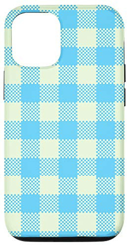 iPhone 12/12 Pro Blue Green Buffalo Check Picnic Gingham Picnic Cute Pattern Case