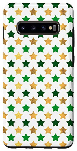 Galaxy S10plus Green Star Trendy Irish Pride Pattern St Patricks Day Gift Case