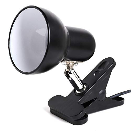 Wuhostam Reptile Habitat Lamp Fixture Heating Bulb Holder Stand - Flexible Clamp for Reptile,Terrarium,Chickens Pet Brooder