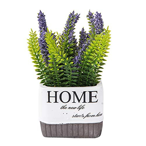 Artificial Plants,Fake Plant Indoor Artificial Potted Plants Used for Home,Office Decoration Lavender Artificial Fake Plants Green Plants Potted Plants Artificial Decor (Lavender Purple)