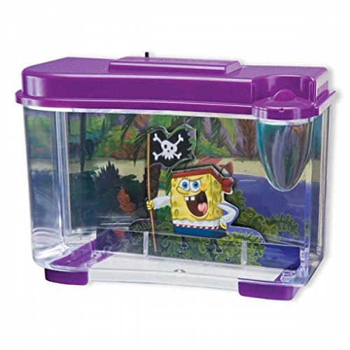 Penn Plax 5636 Spongebob Pirate Tank Aquarium Figure, 0.75 Gallon