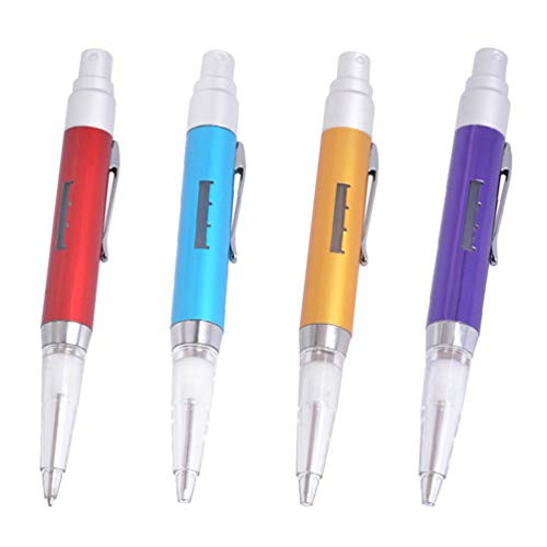 Hemoton Refillable Perfume Spray Bottle Mini Portable Perfume Bottles Empty Spray Pen for Traveling and Outgoing 4pcs Mixed Color