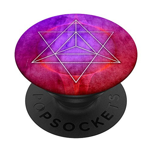Star Tetrahedron Merkaba PopSockets Grip and Stand for Phones and Tablets
