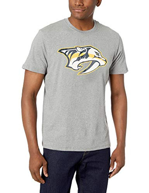 OTS NHL Nashville Predators Men's Rival Tee, Grey Logo, Large OTS NHL Nashville Predators Men's Rival Tee, Grey Logo, Large