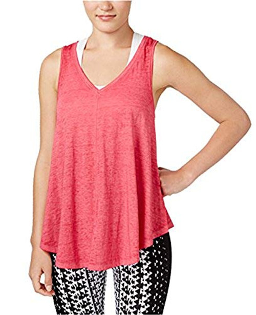 Calvin Klein Performance Womens Pleated Sleevelesss Tank Top Pink M