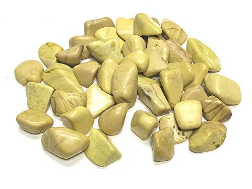 Zentron Crystal Collection Tumbled Serpentine - Large 1 inch Stones in Velvet Bag (1/2 Pound)