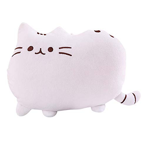 Stuffed Animal Plush Toys - Super Soft Plush Doll Toy Cute Cat Shape Plush Pillow Cushion Bolster Sofa Bedroom Waist Pillow for Kids Adults Home Decor Office Rest Hugging Seat Sofa Cushion