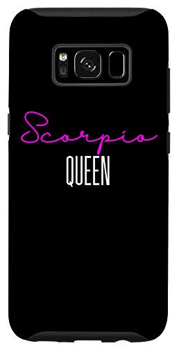 Galaxy S8 Scorpio Queen Pink Writing / Funny Zodiac Scorpio Horoscope Case