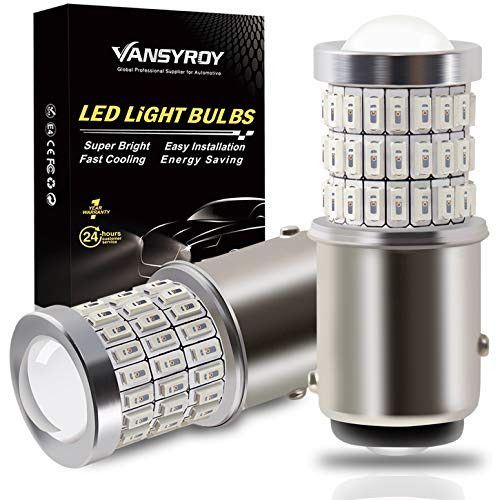 VANSYROY 1157 2057 2357 7528 2057A 1157A LED Bulb Brilliant Red, Super Bright 58-SMD with Projector Replacement for Brake Stop Tail Light, Turn Signal/Backup Light/Parking Running Lights (Pack of 2) VANSYROY 1157 2057 2357 7528 2057A 1157A LED Bulb Brilliant Red, Super Bright 58-SMD with Projector Replacement for Brake Stop Tail Light, Turn Signal/Backup Light/Parking Running Lights (Pack of 2)
