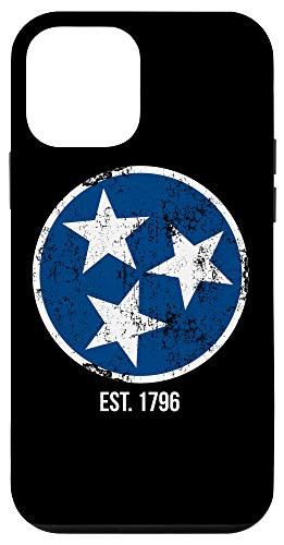 iPhone 12 mini 3 Star TN State Flag Blue and White Tennessee Flag Est. 1796 Case