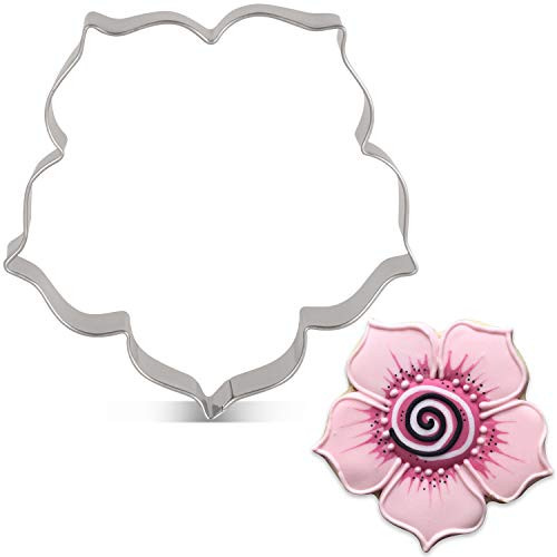 LILIAO Spring Kapok Flower Cookie Cutter - 3.5 x 3.5 inches - Stainless Steel