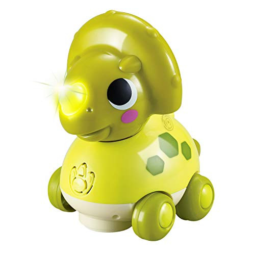 Zooawa Musical Dinosaur Toy Walking Pterosaurs Dinosaur Car Birthday Gift Present for Kids Teaching, Learning, Activity  Yellow