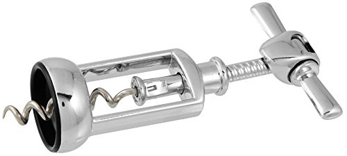 Fackelmann 49740 5, 5" Of Zinc/Steel Corkscrew, Silver/Red
