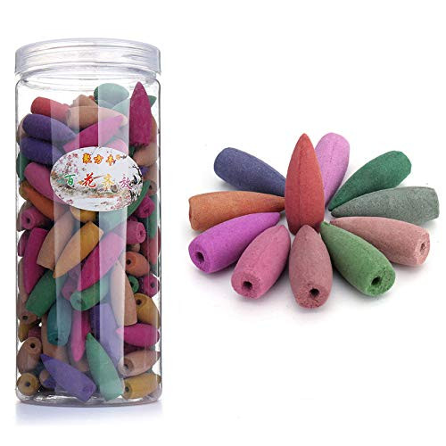 168PCs Backflow Incense Cones Mixed Flowers Scent Aromatherapy Backflow Incense Sticks Natural Fragrance Bullet Tower Cone Scents for Backflow Incense Burner Holder 168PCs Backflow Incense Cones Mixed Flowers Scent Aromatherapy Backflow Incense Sticks Natural Fragrance Bullet Tower Cone Scents for Backflow Incense Burner Holder
