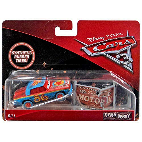 Disney Pixar Cars 3 Demo Derby Bill - Diecast 1:55 Scale with Synthetic Rubber Tires Disney Pixar Cars 3 Demo Derby Bill - Diecast 1:55 Scale with Synthetic Rubber Tires
