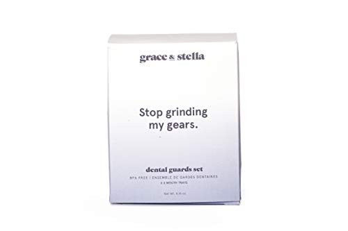 Grace  and  Stella Dental Mouth Guard   Moldable Night Guards for Teeth Grinding, Bruxism, TMJ  and  Teeth Clenching  Pack Of 6   Clear