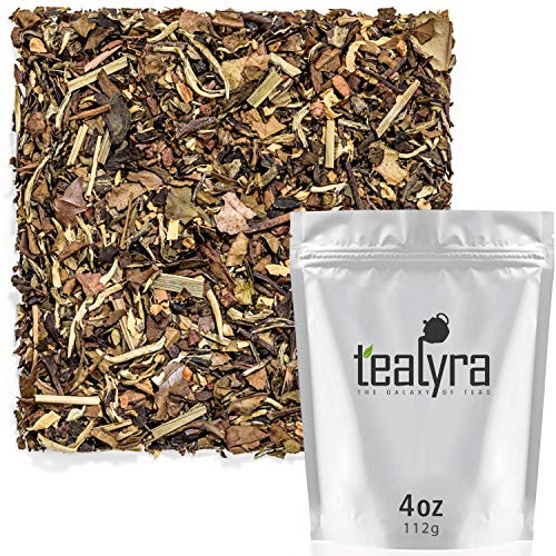 Tealyra - White Ayurvedic Chai - Sweet Spicy - White Tea - Cinnamon - Ginger - Healthy Loose Leaf Tea - Vitamins Antioxidants Rich - Low Caffeine - 112g (4-ounce)