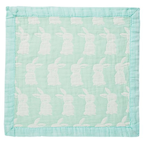 Angel Dear Jacquard Blankie, Bunny Mint