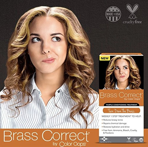 Color Oops Brass Correct Purple Deep Conditioning Bond Multiplying Hair Treatment (6oz)