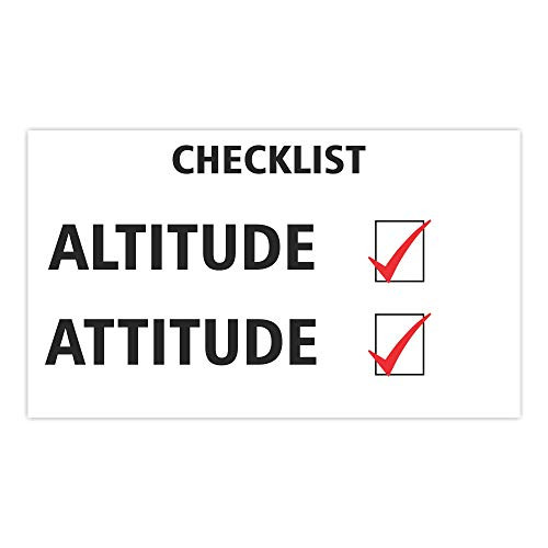 NOVAH Aviation Sticker - Pilot Sticker- Airplane (Checklist)