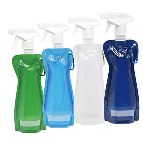 Empty Spray Bottle 16 oz. with Trigger Sprayers-Adjustable Head Sprayer from Fine to Stream, Spray Bottles for All Purpose Cleaning Solutions