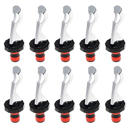 FarBoat 10Pcs Wine Stoppers Silicone Wine Bottle Plug Cork Beverage Bottle Stoppers Sealer Keep Wine Fresh (Black/Red) FarBoat 10Pcs Wine Stoppers Silicone Wine Bottle Plug Cork Beverage Bottle Stoppers Sealer Keep Wine Fresh (Black/Red)