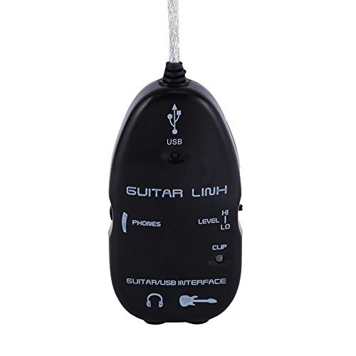 Link Audio USB Guitar Cable, USB Guitar Link Cable Guitar Link Interface, for PC Recording Adapter