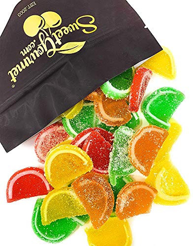 Boston Mini Assorted Fruit Jelly Slices   Bulk, Unwrapped   Kosher   Agar-Agar   (20 oz)